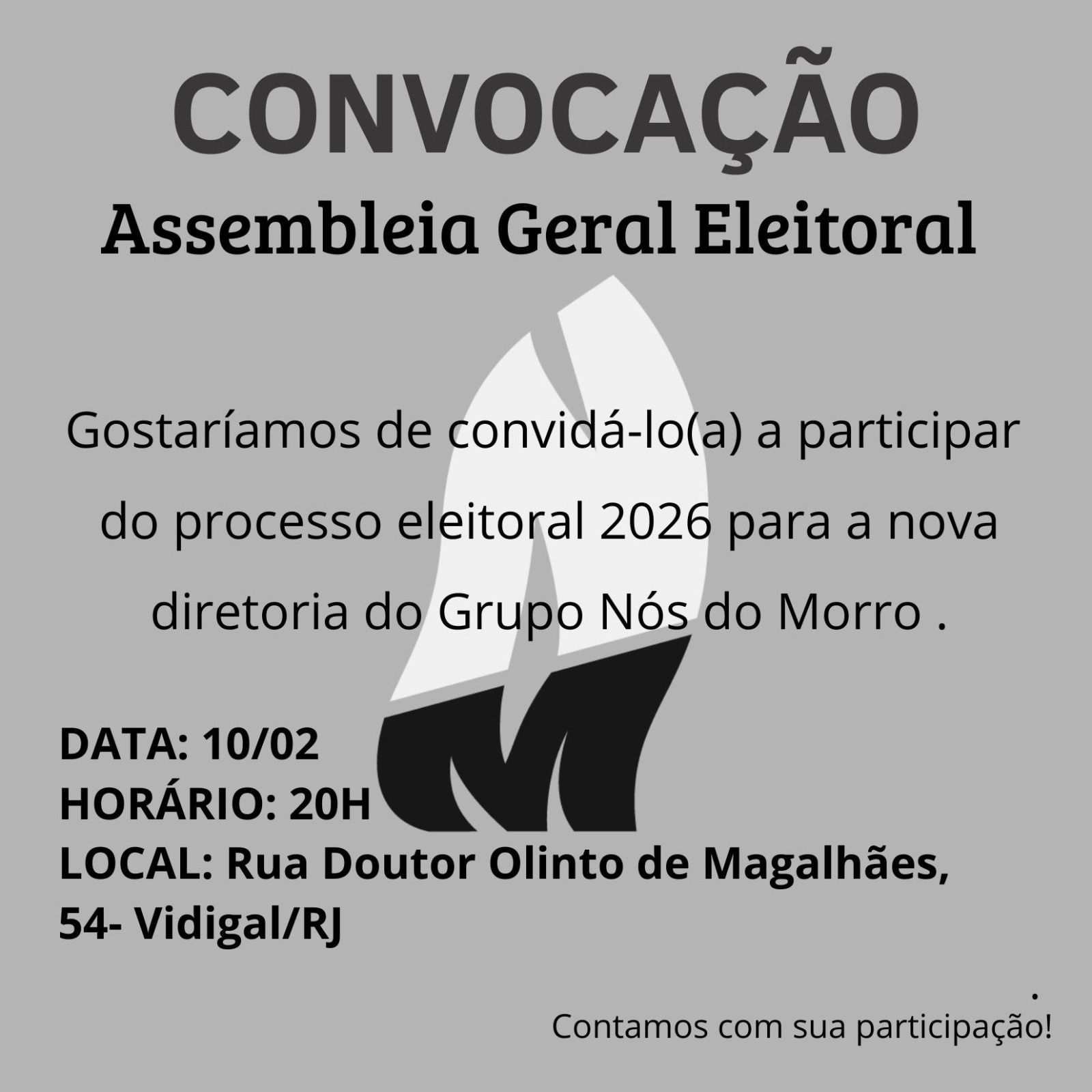 Convocação Assembleia Geral Eleitoral